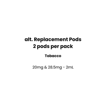 tobacco flavor pods