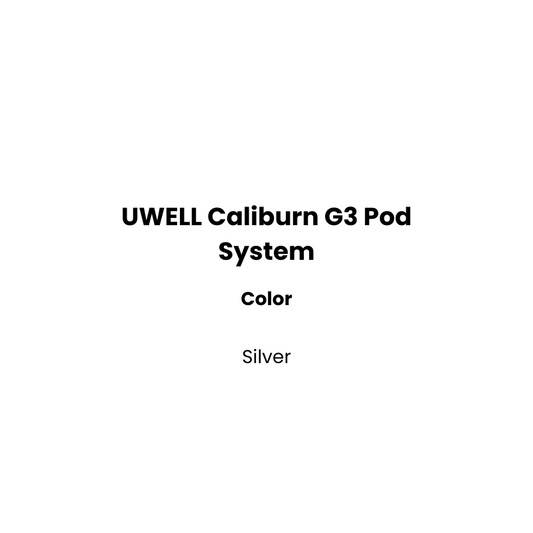 silver color uwell caliburn g3
