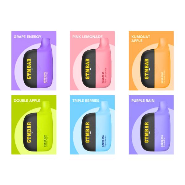 six flavours of gtm bar pod