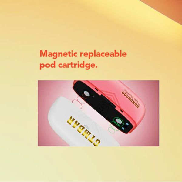 magnetic replaceable pod cartridge in pink color