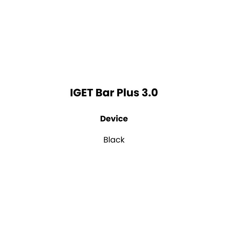 iget bar plus device black color