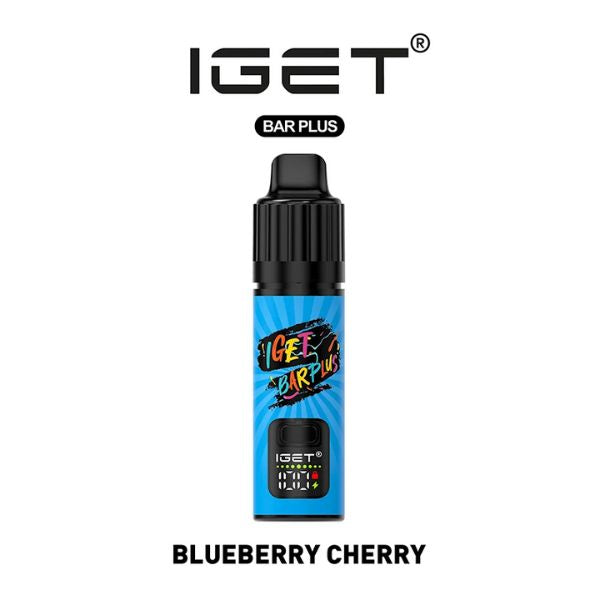 a blueberry cherry flavor of iget bar plus v3