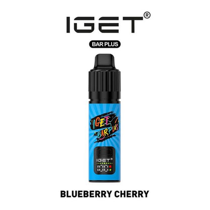 a blueberry cherry flavor of iget bar plus v3