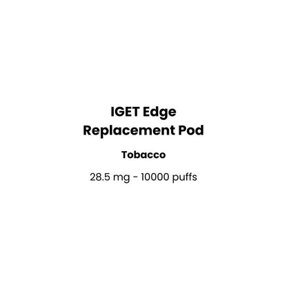 iget edge replacement pod tobacco flavor