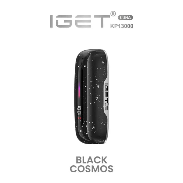 a black cosmos iget luna vape device