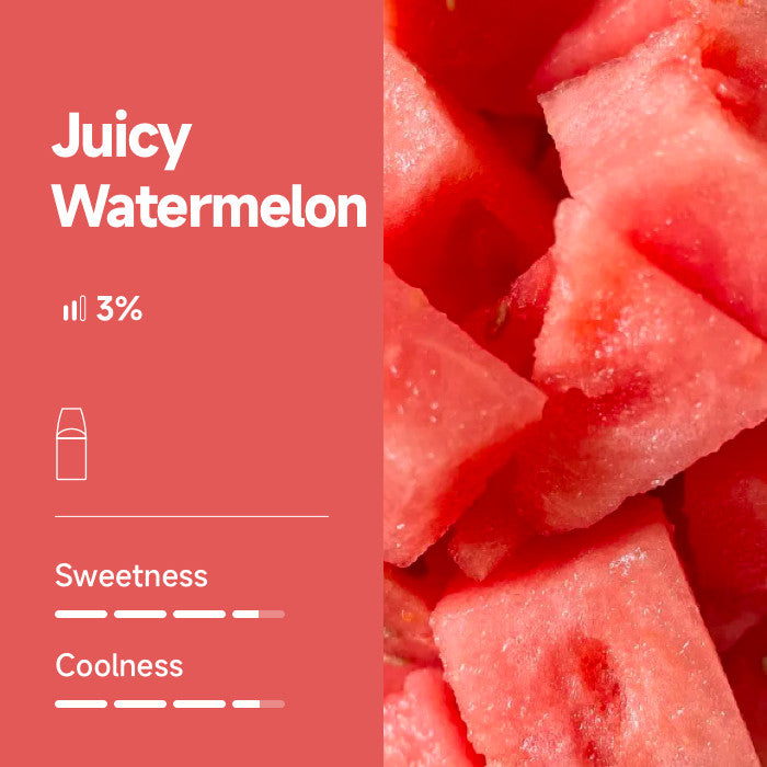 sliced watermelon with flavour description of pod