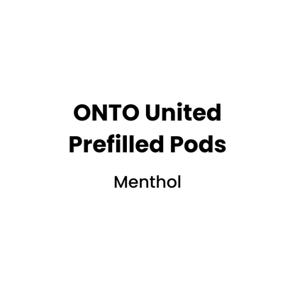 onto united pod menthol flavor