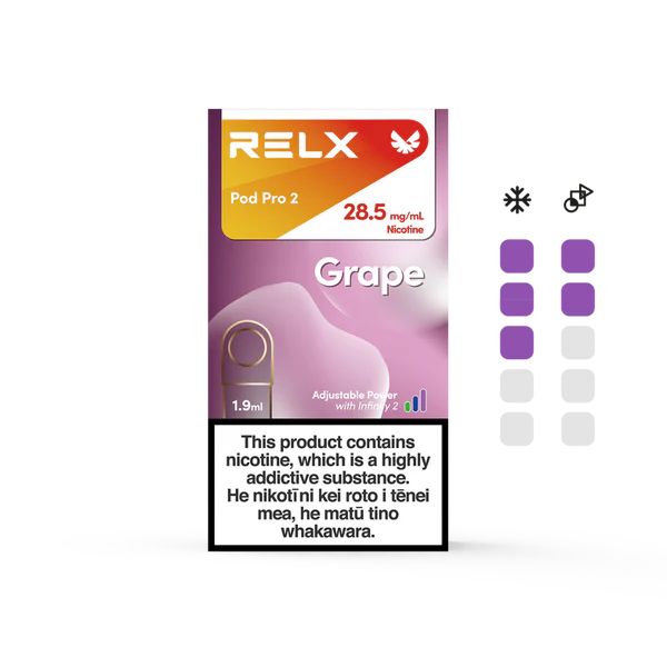 grape flavor relx pod