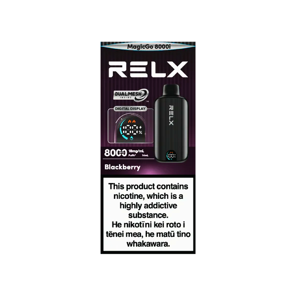 a box of relx magicgo 8000i disposable vape