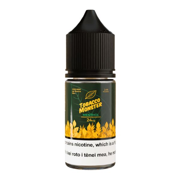 a green bottle of tobacco monster menthol