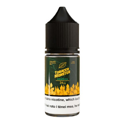 a green bottle of tobacco monster menthol