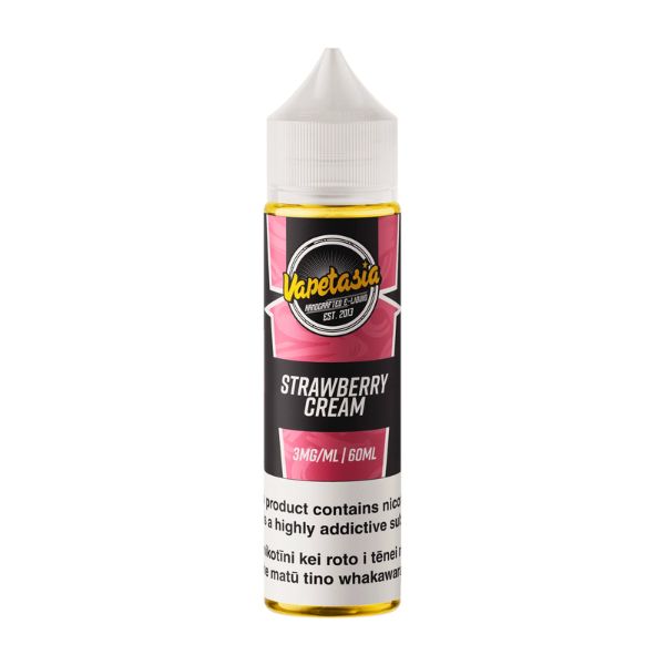 a strawberry cream e-liquid flavor