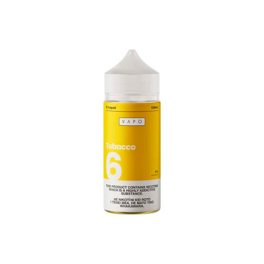 a bottle of vapo e-liquid tobacco flavor