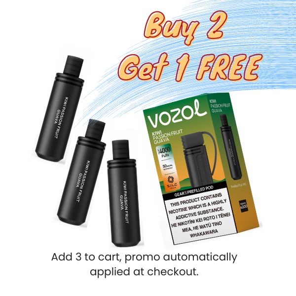 three prefilled pods of vozol gear s 4000