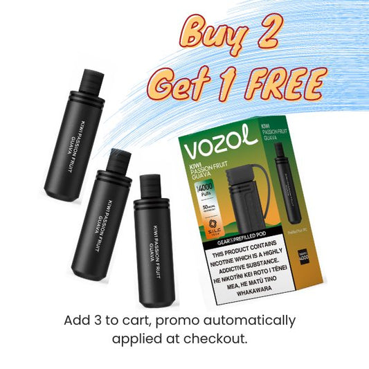 three prefilled pods of vozol gear s 4000