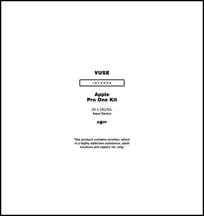 vuse pro one apple flavors