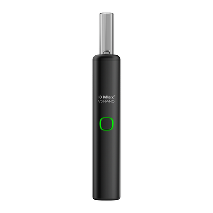 A black xmax Nano dry herb vaporizer 