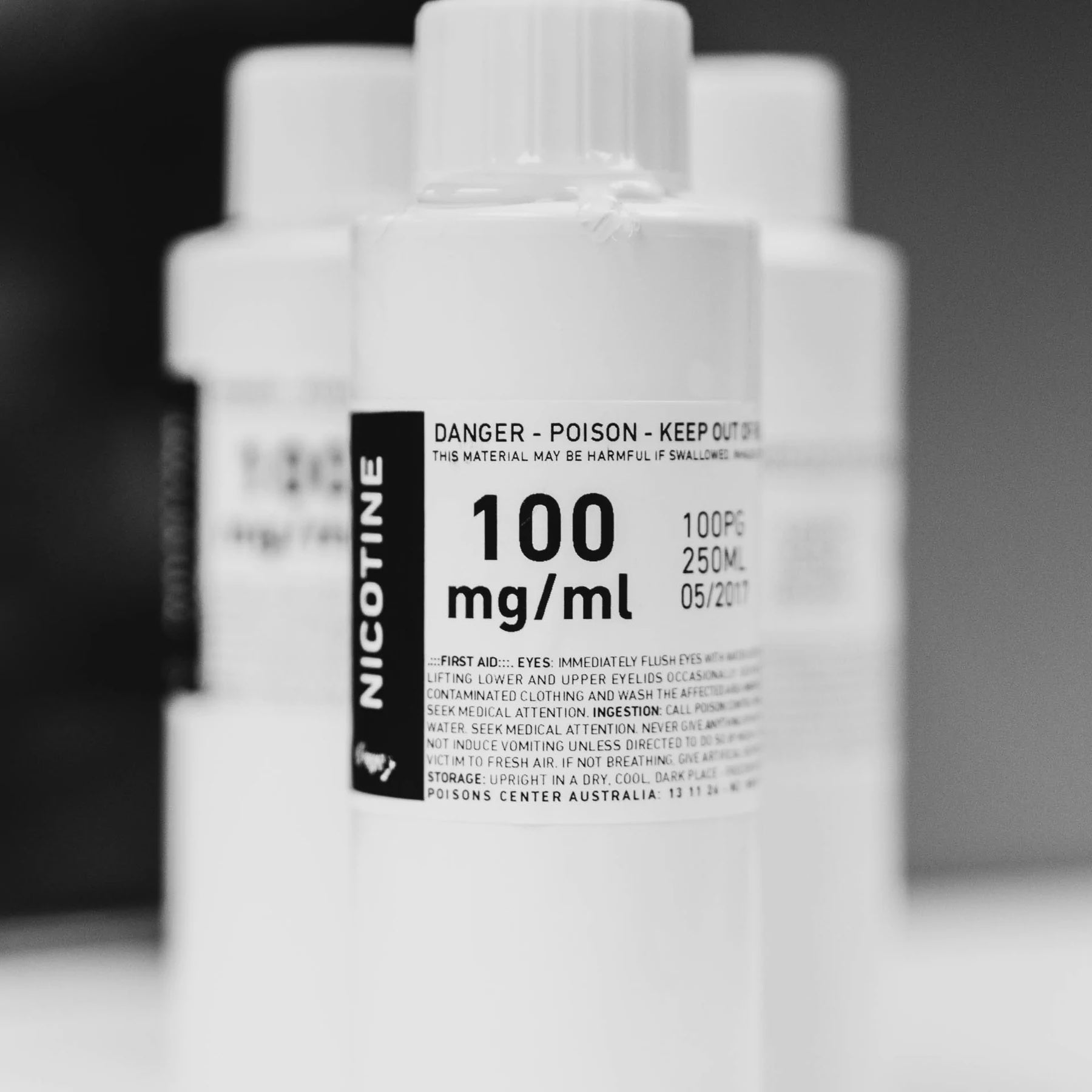 Freebase Nicotine USP/PH.EUR 100mg/mL, 50/50 blend in USP Propylene Gl ...
