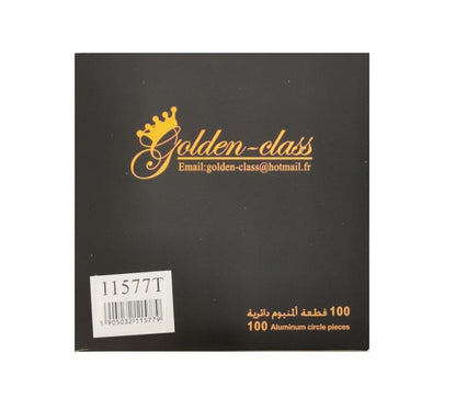 a black packaging golden class shisha foil