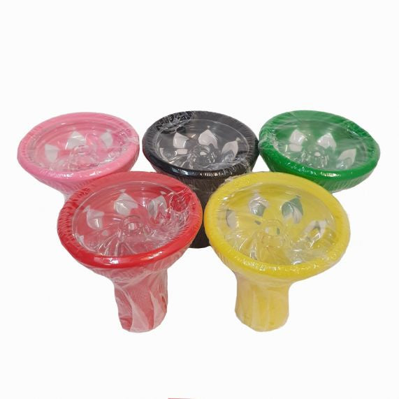 five silicone hookah bowls