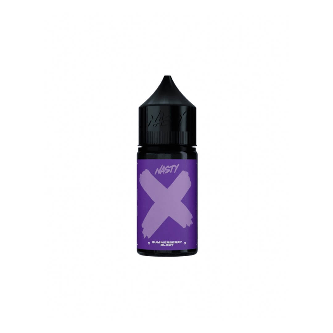 a purple bottle of nasty x nicsalt summerberry flavour