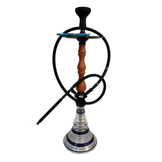 WD16 Black Large Wood Hookah 820mm